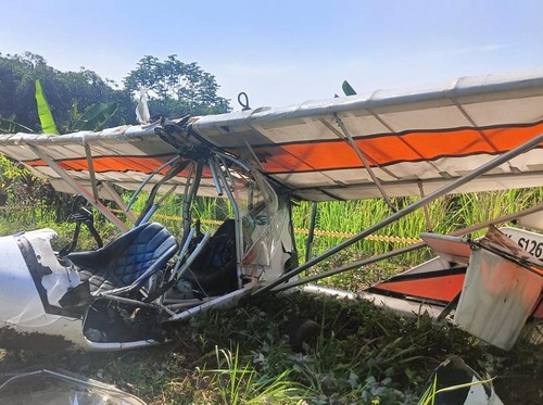 Penampakan Pesawat Latih Jatuh di Bogor yang Tewaskan Marsma Fajar