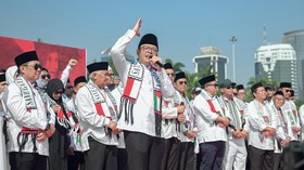 Menlu di Aksi Bela Palestina: Kami Ingin Kalian Merasakan Kemerdekaan