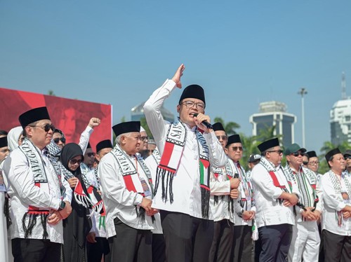 Menlu di Aksi Bela Palestina: Kami Ingin Kalian Merasakan Kemerdekaan