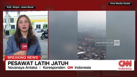 VIDEO: Situasi Terkini Jatuhnya Pesawat Latih di Ciampea