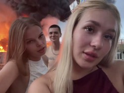 Pose di Kilang Terbakar karena Serangan Ukraina, Influencer Rusia Ditangkap