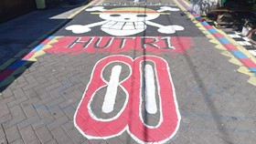 Pemkot Surabaya Hapus Mural Jolly Roger One Piece di Putatgede