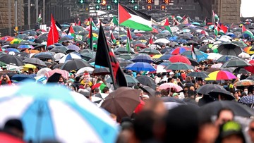 FOTO: Puluhan Ribu Warga Sydney Turun Ke Jalan Bela Palestina