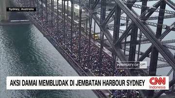 VIDEO: Aksi Damai Membludak Di Jembatan Harbour Sydney