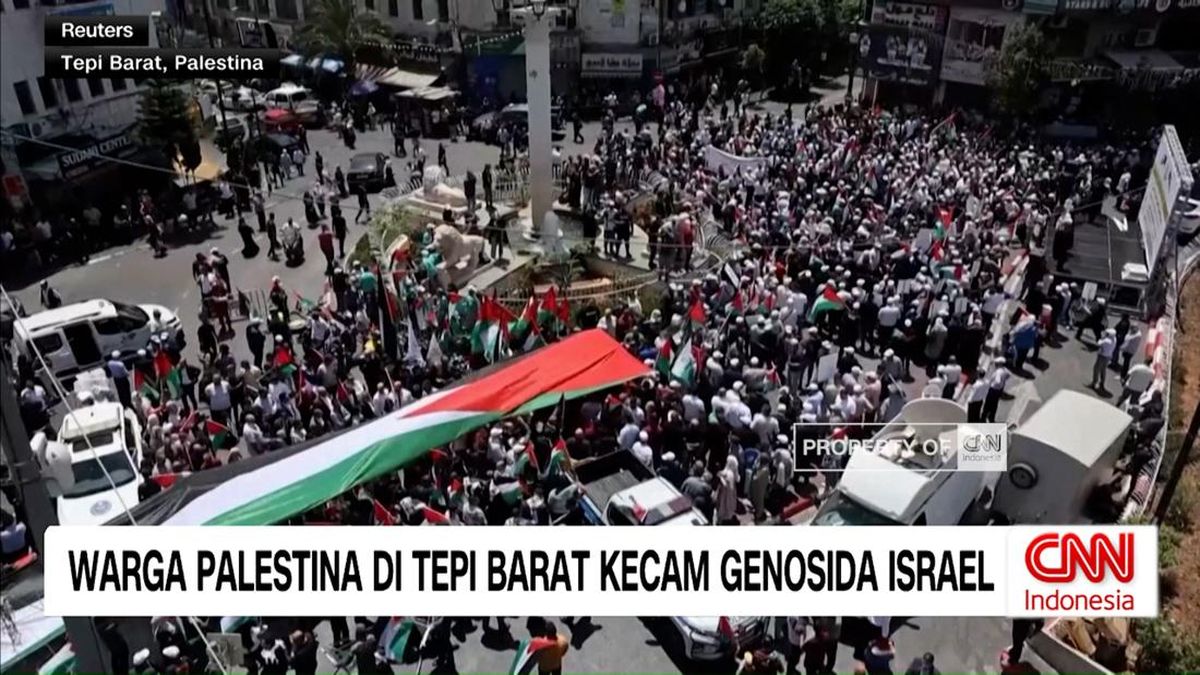 VIDEO: Ribuan Warga Palestina di Tepi Barat Kecam Genosida Israel