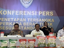 Bareskrim Tetapkan 3 Bos Produsen Sania-Fortune Tersangka Kasus Beras Oplosan