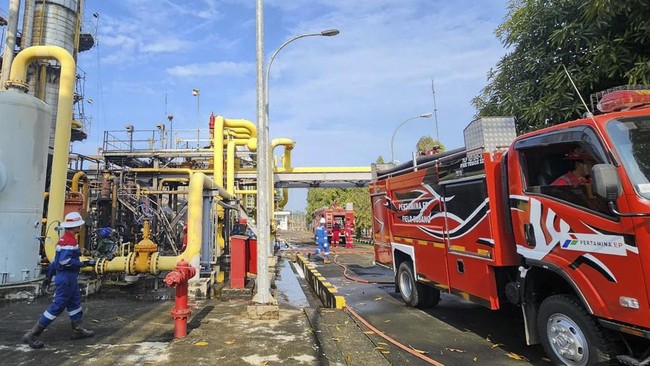 PT Pertamina EP (PEP) Subang Field buka suara terkait ledakan pipa gas yang terjadi di Stasiun Pengumpul Subang, Jawa Barat, pada Selasa (5/8).