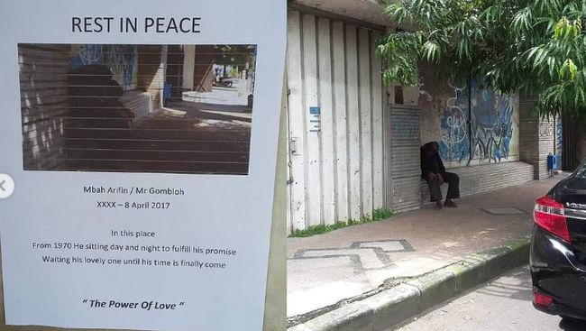 Sosok Mbah Arifin Setia Menanti Kekasih di Jalan dari Tahun 1970 hingga Meninggal