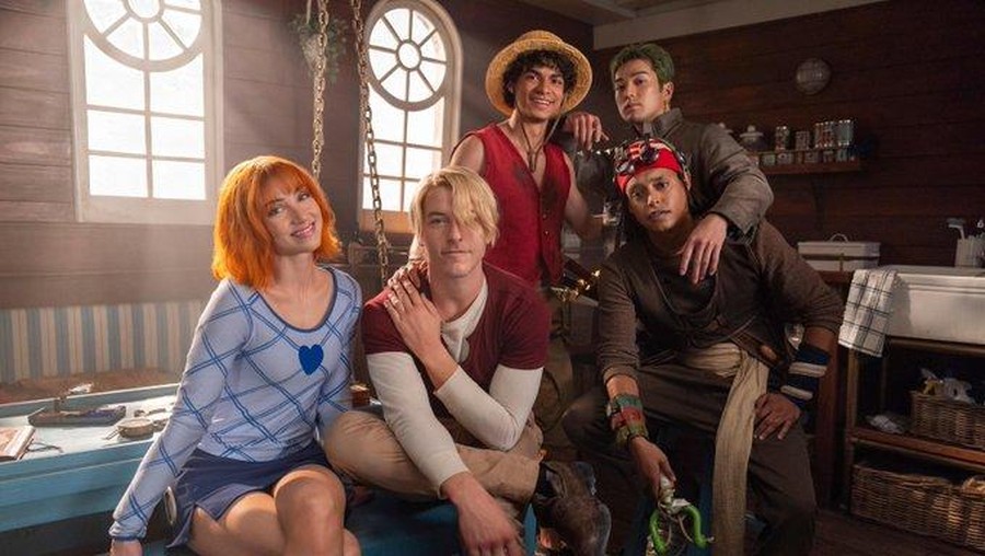 One Piece Foto suasana di lokasi syuting One Piece season 2.