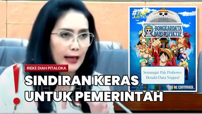Unggah Poster ‘One Piece’, Rieke Diah Desak Prabowo Usut Bansos Fiktif