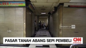 VIDEO: Pasar Tanah Abang Sepi Pembeli