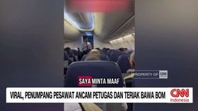 VIDEO: Viral Penumpang Pesawat Ancam Petugas dan Teriak Bawa Bom