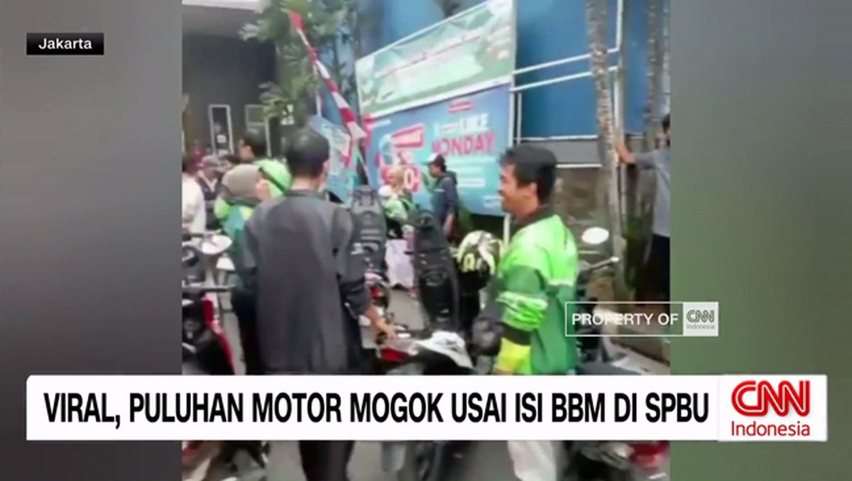 VIDEO: Viral Puluhan Motor Mogok Usai Isi BBM di SPBU