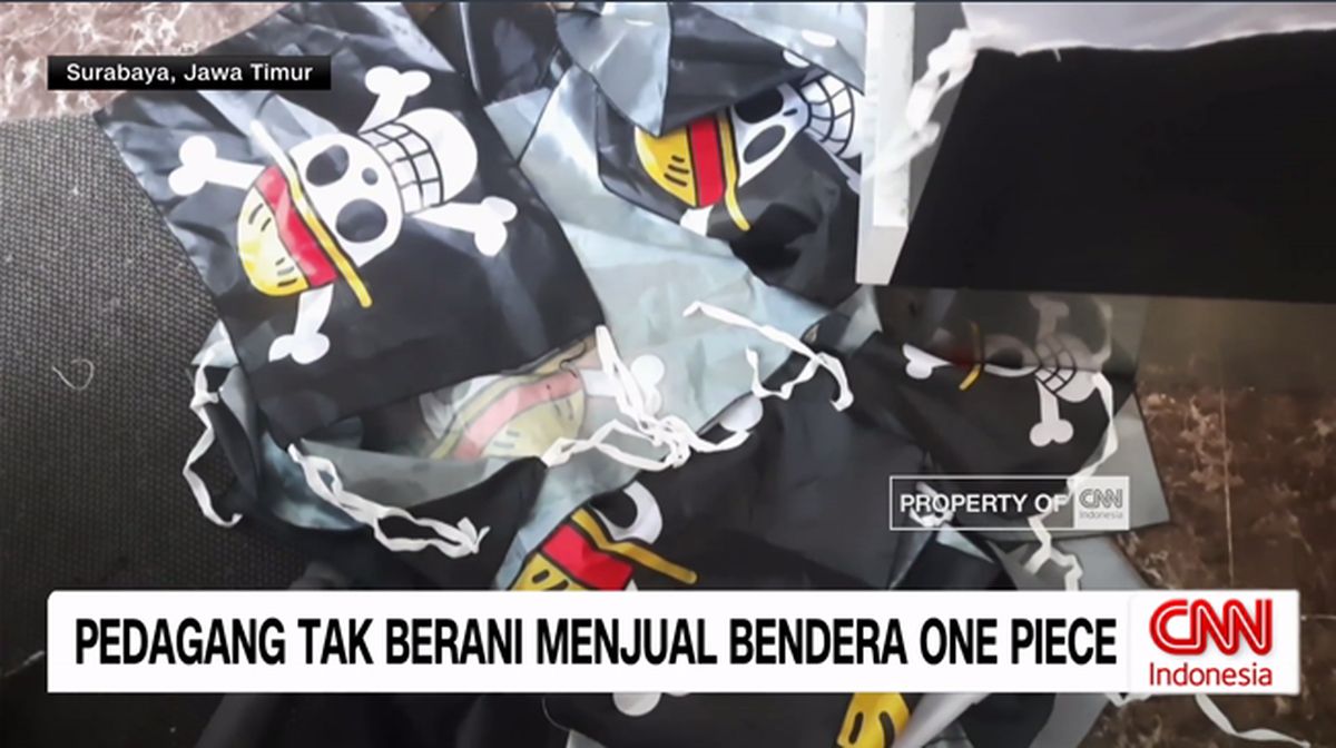 VIDEO: Pedagang Tak Berani Menjual Bendera One Piece