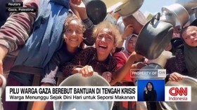 VIDEO: Pilu Warga Gaza Berebut Bantuan di Tengah Krisis