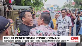 VIDEO: Ricuh Penertiban Posko Donasi di Pati