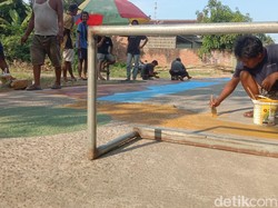 Saat Jalan Jadi Ruang Ekspresi Sambut Kemerdekaan di Desa Krasak