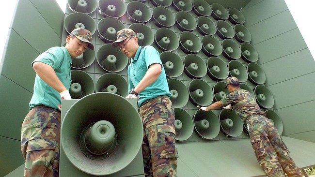 Korsel ternyata pakai metode "sound horeg" alias fenomena speaker super besar untuk siarkan propaganda ke Korea Utara.