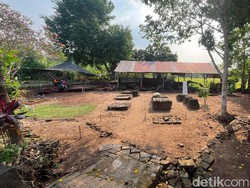 Wujud Bangunan Unik Bentuk Bintang di Candi Bhre Kahuripan Mojokerto