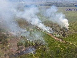 4 Daerah di Sumsel Terpantau Terjadi Karhutla, Water Bombing Dikerahkan