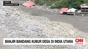 VIDEO: Banjir Bandang Kubur Desa di India Utara