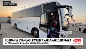 VIDEO: Yordania Evakuasi Pasien Anak-Anak dari Gaza