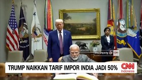 VIDEO: Trump Naikkan Tarif Impor India Jadi 50 Persen