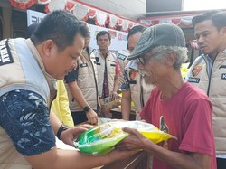 Senangnya Warga Beli Beras Murah Saat Gelaran GPM Polda Jateng