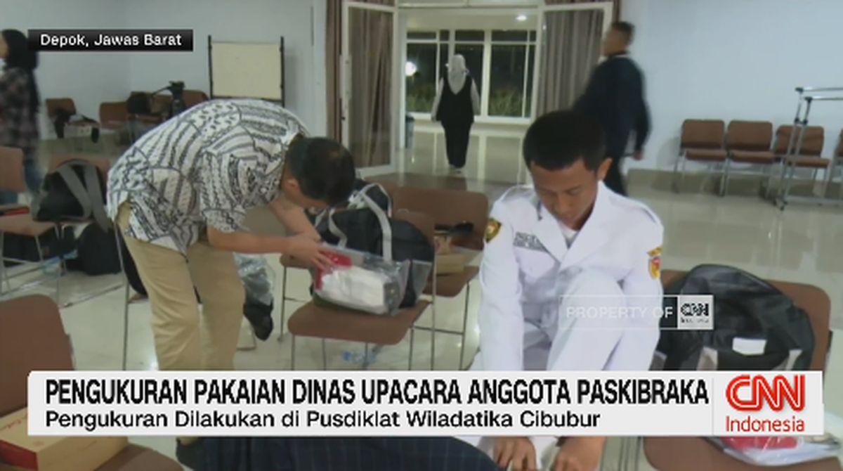 VIDEO: Pengukuran Pakaian Dinas Upacara Anggota Paskibraka
