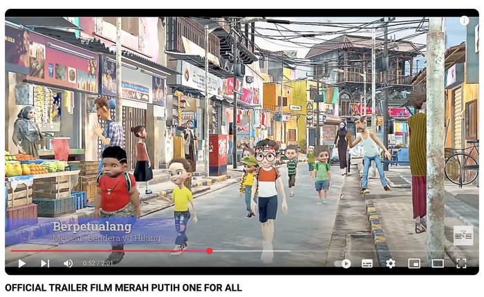 Film animasi Merah Putih One For All mendapat kritikan tajam dari netizen.