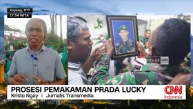 VIDEO: Prosesi Pemakaman Prada Lucky