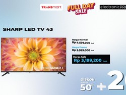 Beli LED TV 43 di Transmart Full Day Sale Hemat Rp 1,3 Jutaan