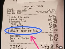 Viral Struk Makan di Resto Ada Biaya Royalti Musik Rp 29 Ribu, Ini Faktanya