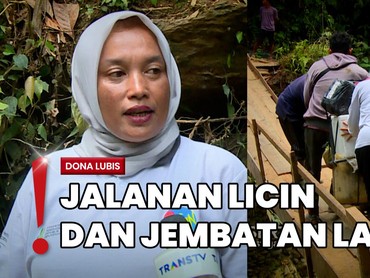 Medan Berbahaya Dilalui Bidan Dona Demi Bisa ke Desa Terisolasi