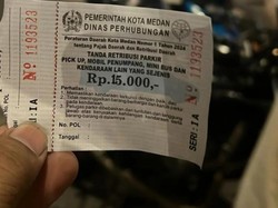 Dishub Medan Cari Jukir yang Ubah Tarif di Karcis Parkir Jadi Rp 15 Ribu