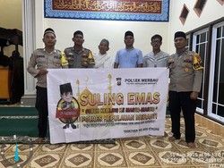 Suling Emas Polres Meranti Ajak Warga Tanam Pohon hingga Cegah Karhutla