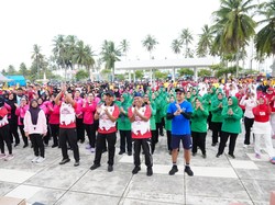 Polres Pangandaran Gelar Gebyar Merah Putih Sambut HUT RI