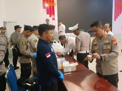 Ratusan Personel Polres Inhil Dites Narkoba, Ponsel Dicek Cegah Judol