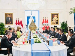 Prabowo Jamu Presiden Peru di Istana, Scallop Lodeh-Gulai Kakap Jadi Hidangan