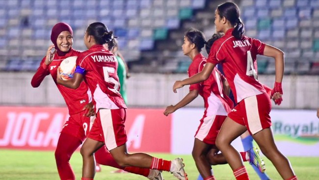 Timnas Putri Indonesia U-20 vs Turkmenistan. Dok AFC