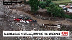 VIDEO: Banjir Bandang Menerjang, Hampir 10 Ribu Warga Diungsikan