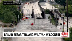 VIDEO: Banjir Besar Terjang Wilayah Wisconsin, Amerika Serikat