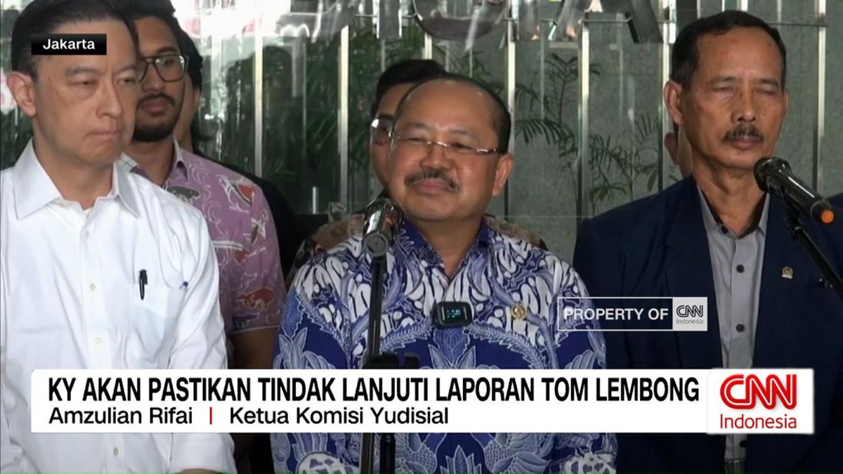 VIDEO: KY Akan Pastikan Tindak Lanjuti Laporan Tom Lembong