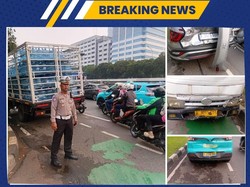 Kecelakaan Beruntun di Depan DPR Arah Slipi Pagi Ini, Lalin Macet
