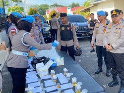 Polres Kepulauan Meranti Tes Urine Ratusan Personel, Ini Hasilnya