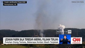 VIDEO: Ledakan Pabrik Baja Terbesar di Amerika, Puluhan Terluka