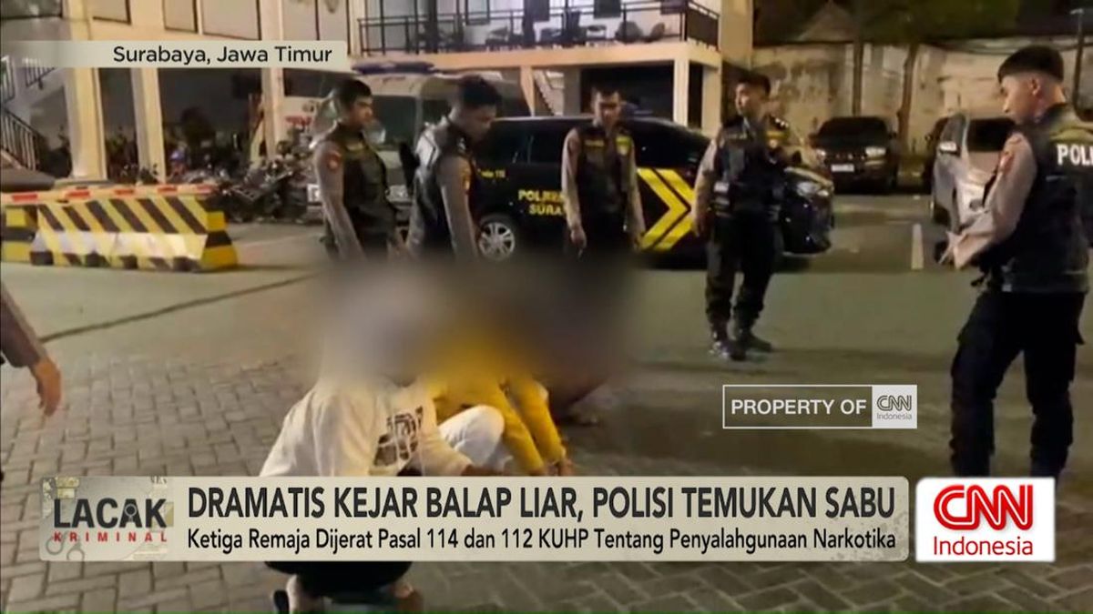 VIDEO: Dramatis! Kejar Balap Liar, Polisi Temukan Sabu