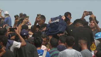 VIDEO: Pemakaman Jurnalis Al Jazeera Korban Serangan Israel di Gaza