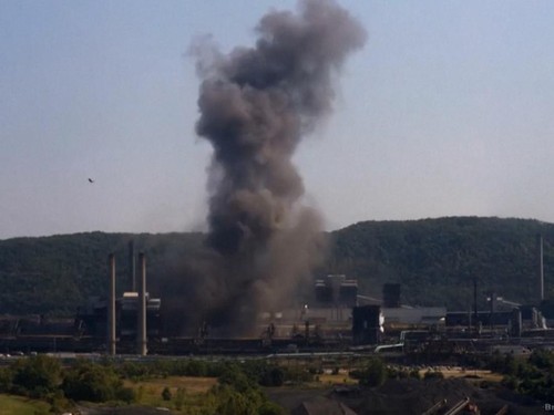 VIDEO: Detik-detik Pabrik Baja di Pennsylvania AS Meledak, Satu Tewas