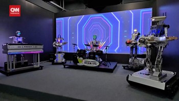 VIDEO: Latihan Band Robot China Jelang Tampil di World Games